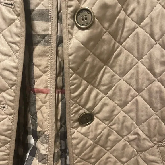 Burberry quilted jacket - tan - Picture 3 of 8